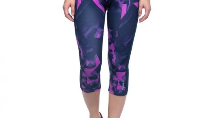 WOMEN’S REEBOK TRAINING SMOKE PRINT CAPRI TIGHTS